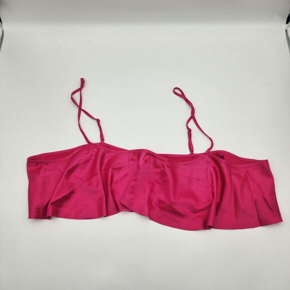 SKIMS Woven Shine Cami in Raspberry Size 4X - Picture 1 of 5